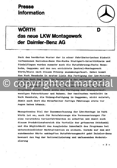 Presseinformationen 27. September 1967