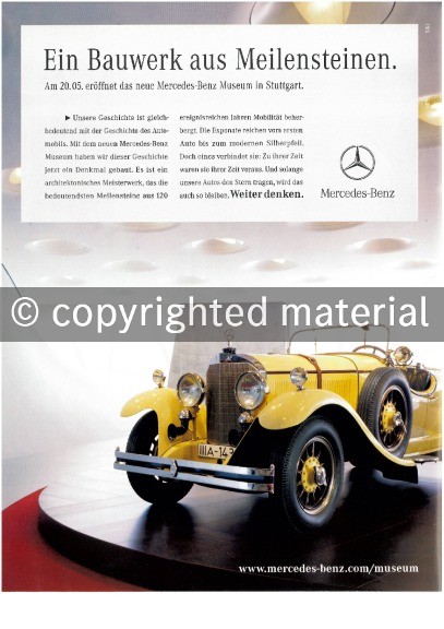 Advertising Mercedes-Benz Museum 2006
