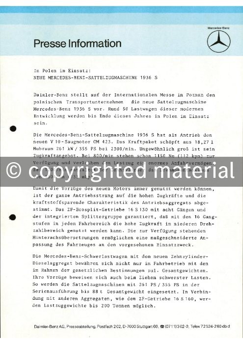 Presseinformationen Mai 1983