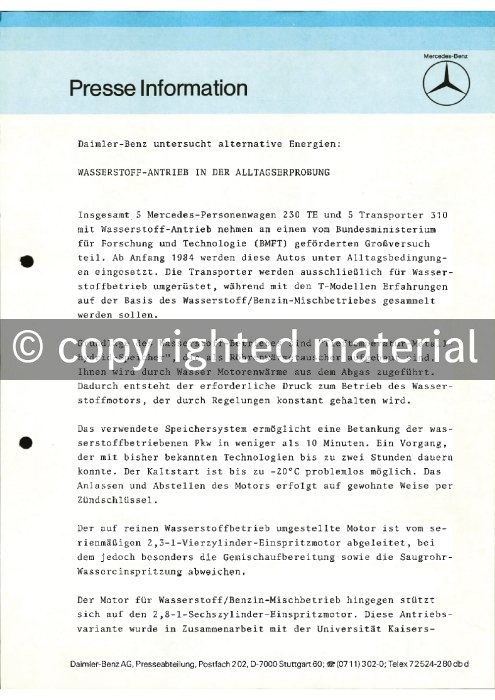 Press Information May, 1983