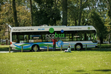 Fuel cell buses: testing in Australia.