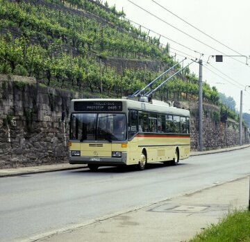 Trolley bus with new electric drive system