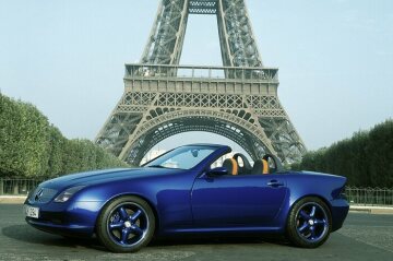 Roadster with folding roof: SLK study in Paris