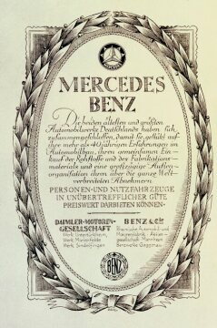 Daimler und Benz vereinbaren Zusammenarbeit