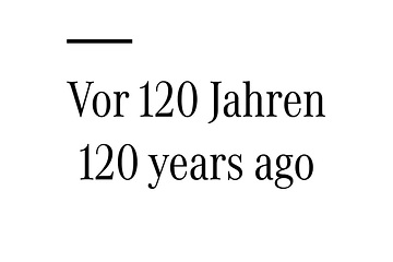 Vor 120 Jahren