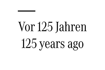 Vor 125 Jahren