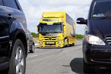 New Active Brake Assist 2 in the Mercedes-Benz Actros