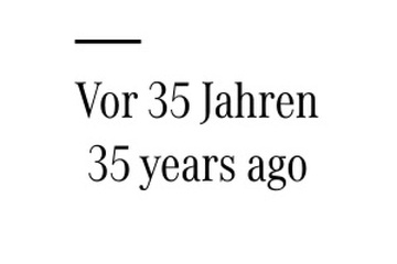 Vor 35 Jahren