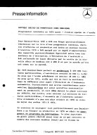 Presseinformationen 10. Januar 1977 (Französisch)