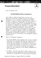 Presseinformationen 21. April 1977 (Französisch)