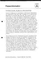 Presseinformationen 22. November 1977 (Französisch)