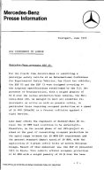 Presseinformationen 3. Juni 1974