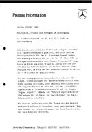 Presseinformationen 24. März 1980