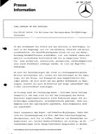 Presseinformationen 11. Februar 1972