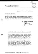 Presseinformationen 2. Mai 1977