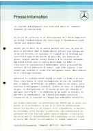 Presseinformationen Septenber 1980 (Französisch)