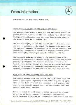 Press Information March 4, 1982