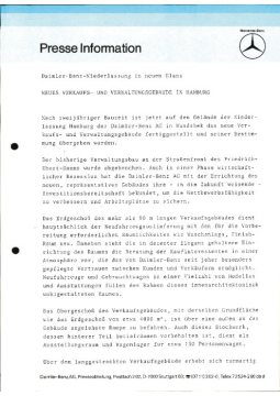 Presseinformationen 26. Oktober 1982