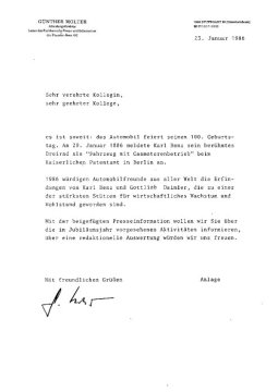 Presseinformationen 23. Januar 1986