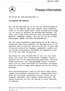 Presseinformationen 21. Februar 1989