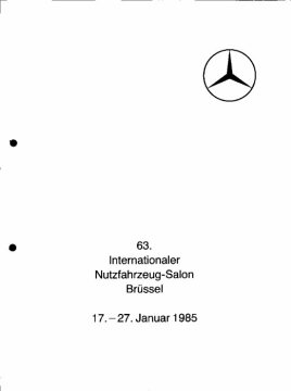 Presseinformationen 17. Januar 1985