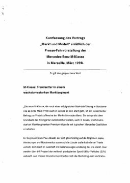 Presseinformationen März 1998