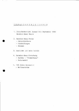 Presseinformationen Dezember 1985