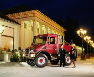 Der "Funmog" U 90, Studie eines geländegängigen Freizeitmobils auf Unimog-Basis, 1994.