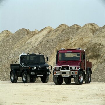 Der "Funmog" U 90, Studie eines geländegängigen Freizeitmobils auf Unimog-Basis, 1994.