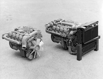 V8-Dieselmotoren der Baureihe OM 422 + OM 422 LA
Schwerlastwagen-Motor
