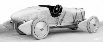 Am Mercedes 6/40/65 PS Rennwagen wurden verschiedene Karosserie-Experimente durchgeführt, 1922