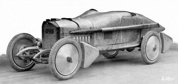 Am Mercedes 6/40/65 PS Rennwagen wurden verschiedene Karosserie-Experimente durchgeführt, 1922
