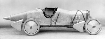 Am Mercedes 6/40/65 PS Rennwagen wurden verschiedene Karosserie-Experimente durchgeführt, 1922
