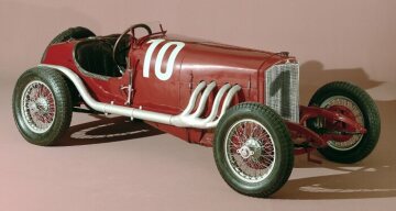 Mercedes 2-Liter-Targa-Florio-Kompressor-Rennwagen, 1924 (Startnummer 10). Auf diesem Wagen errang Christian Werner 1924 die Targa Florio und die Coppa Florio.
