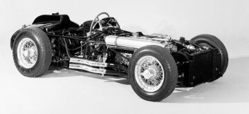 Fahrgestell des Mercedes-Benz Formel-Rennwagens W 196 aus dem Jahr 1954/1955