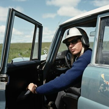 Großer Straßenpreis von Argentinien für Tourenwagen, 1964. Dieter Glemser am Steuerrad auf Mercedes-Benz 300 SE Rallyefahrzeug.