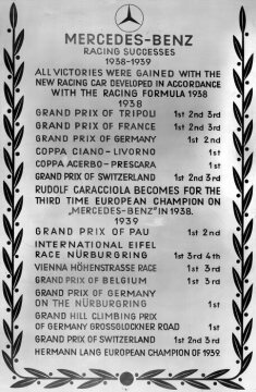 Mercedes-Benz Rennsiege 1938/1939