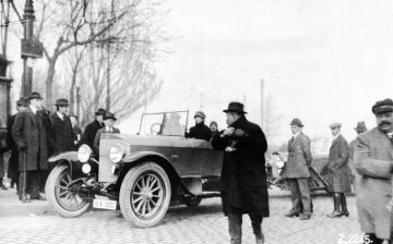Targa Florio 02. April 1922. Bopser-Abfahrt, der Wagen des Herrn Gross (Zulassungsnummer IIIA-3002).