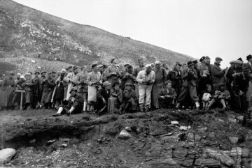 Großer Bergpreis von Deutschland auf der Großglocknerstraße (2 Läufe), 06.08.1939. Zuschauer auf den Rängen.