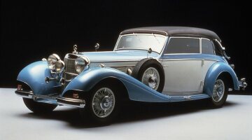Mercedes-Benz type 540 K cabriolet B, 1936. 
With it's classical flowing lines the 540 K offered the ultimate in motoring comfort and high-grade engineering. This internationally acclaimed supercharged sports car was awarded a variety of trophies for performance and sporting elegance.