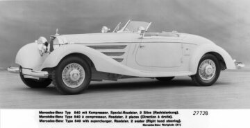 Mercedes-Benz 540 K, 180 hp, Special Roadster, right hand drive, built from 1936 to 1939
