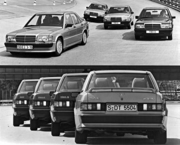 Mercedes-Benz 190, 190 E, 190 D, 190 E 2.3-16, Baureihe W 201 Version 1983
Vorstellung auf der IAA 1983