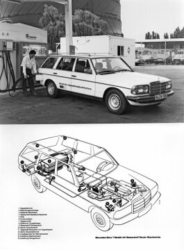 Mercedes-Benz 280 TE
Gasoline-hydrogen mixed operation
