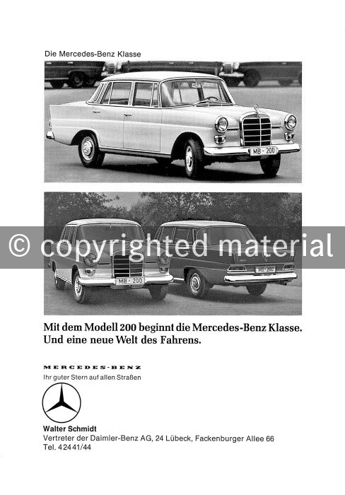 1988M2801 Advertising Passenger Cars 1965