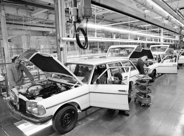 Im April 1978 begann im Werk Bremen die Serienproduktion der Mercedes-Benz T-Modelle, Baureihe S 123.