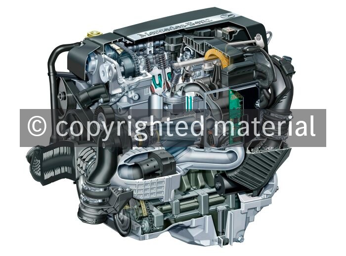 A2001F6858 Engine of the Mercedes-Benz CLK 200 Compressor (M271)
