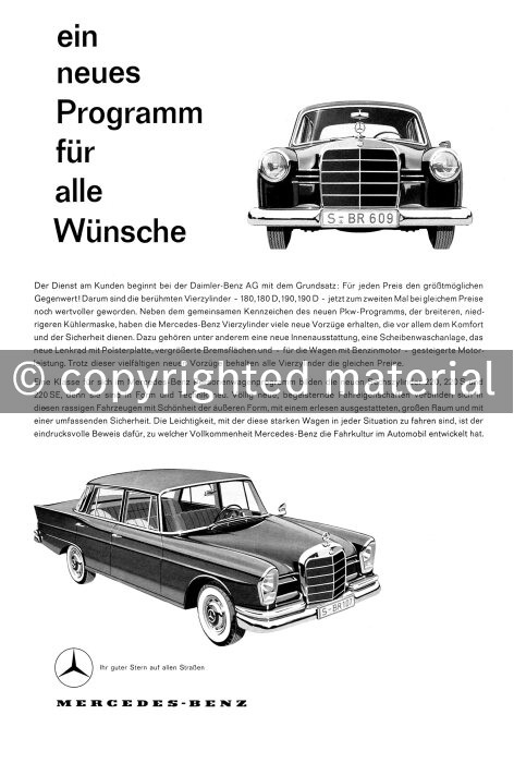 1988M1606 Werbeanzeigen Pkw 1959