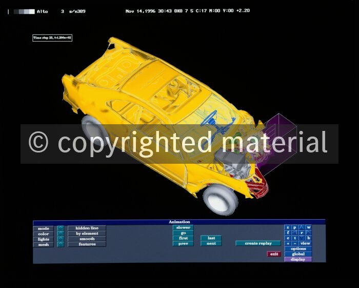 A96F5619 CLK-Coupé, Crash-Simulation