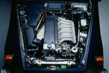 Motortyp OM 606 D 30 LA des Mercedes-Benz G-Modell der Baureihe 463; Typ G 300 Turbodiesel, 1996.