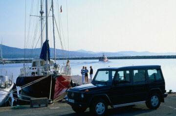 Mercedes-Benz Geländewagen der Baureihe 463; Typ G 300 Turbodiesel Station-Wagen lang, 1996.